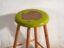 Antique wooden stool with round seat – Central Europe, circa 1950 – Rustic (photo 15 of 30)