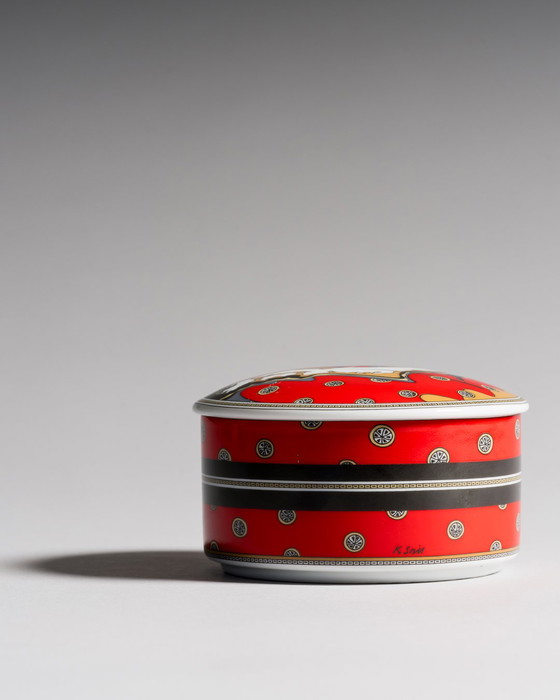 Image 1 of Rosenthal Porzellan Sammler-Deckeldose Nr.7 Ein Besuch in Japan Sammlerdose Reisen