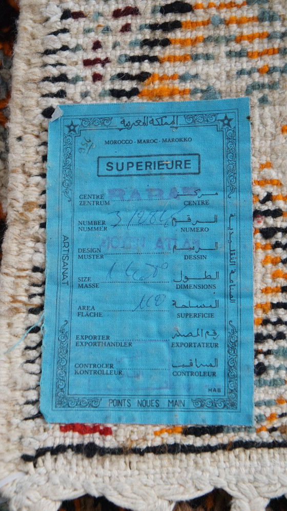 Image 1 of Tapis vintage noué à la main 162x81cm