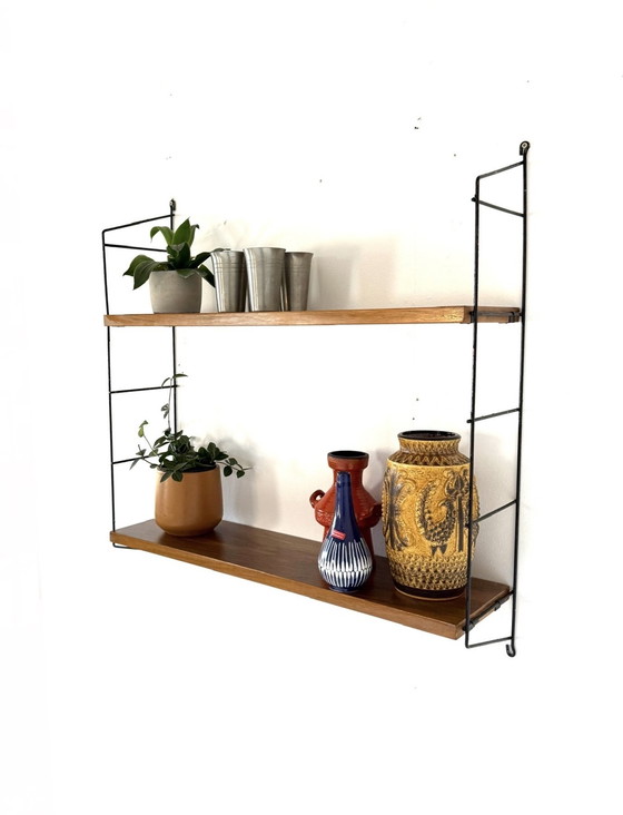 Image 1 of Étagère murale vintage en teck, WHB Allemagne '60