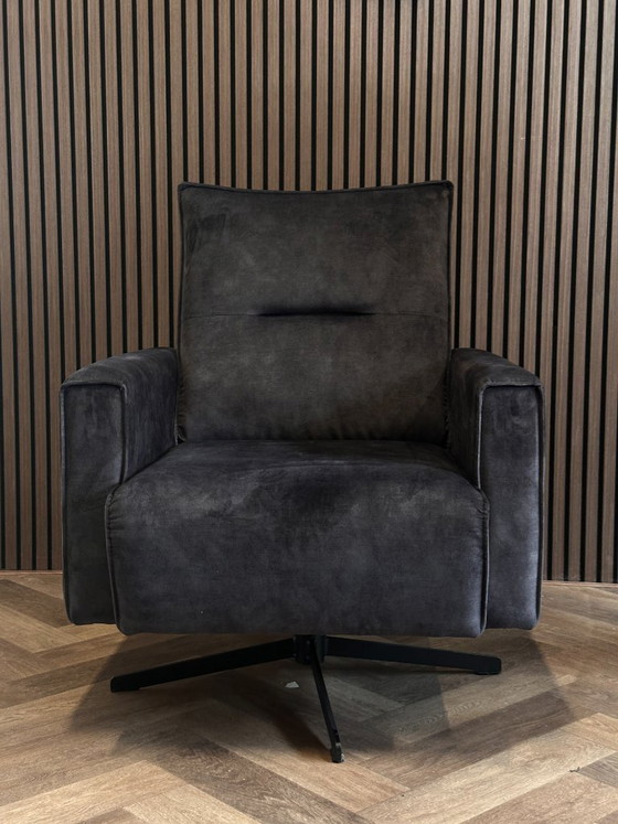 Dover Velour Swivel Armchair 75x75cm – sitdesign, Swivel chairs, Textile (photo 2 of 9)