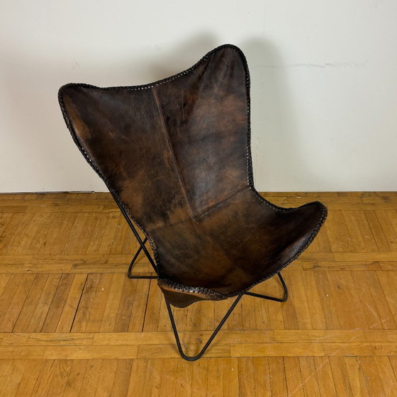 Image 1 of Vintage leather butterfly chair 1990s