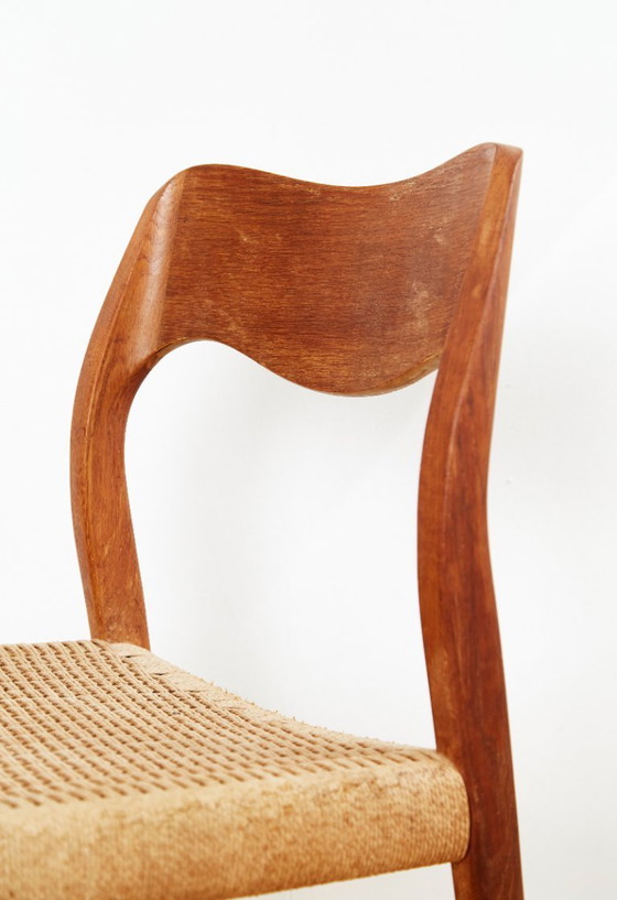 Image 1 of Niels O. Møller eetkamerstoelen nr. 71 voor J. L. Møller, set van 3