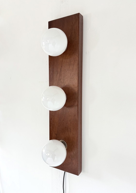 Image 1 of Vintage teak wall lamp, 1970s