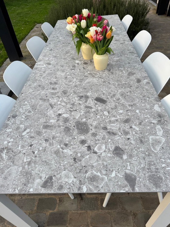 Image 1 of Jati&Kebon garden table with 8 chairs