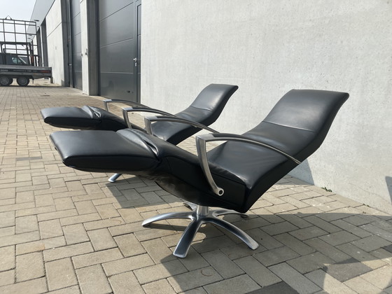 Image 1 of 2x Jori Brainbuilder relax black leather, medi, mono-move