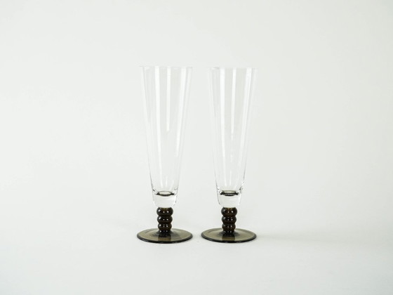 Image 1 of Coppia di bicchieri da champagne, design italiano, anni '70, produzione: Italia