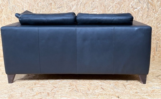 Image 1 of Machalke Design Bank Van Leer Model Pablo zwart