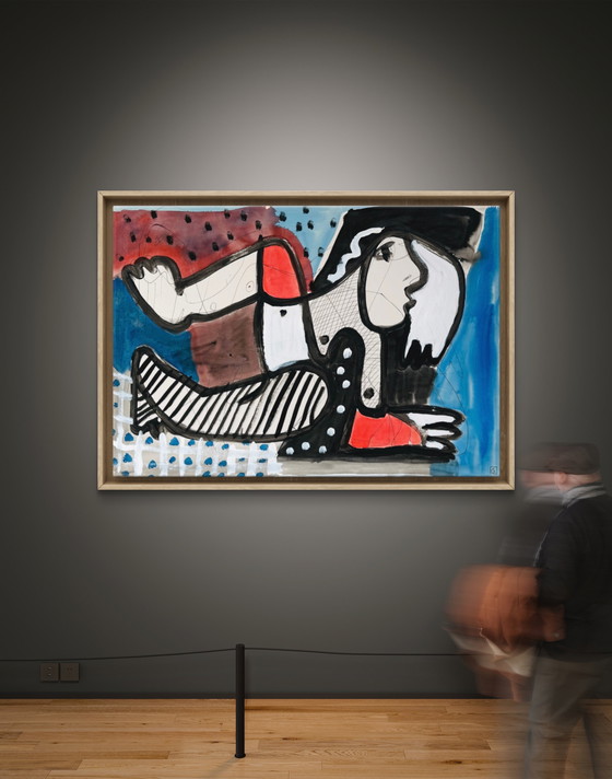 Image 1 of Nude in Chromatic Construction c.2000 - High-quality painting