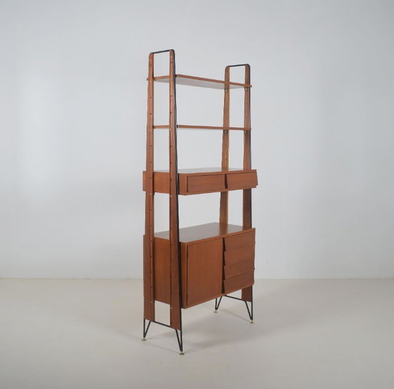 Image 1 of Italian freestanding wall rack by ISA Bergamo, 1950s