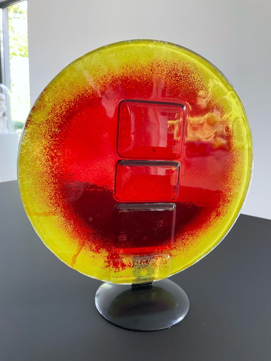 Image 1 of 1960's glassculptuur Brandende Zon