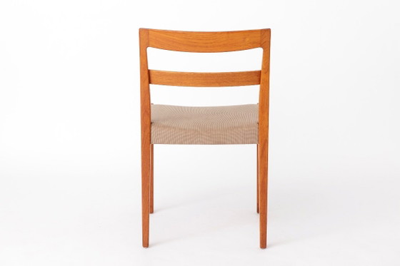 2 van 8 Garmi eetkamerstoelen van Nils Jonsson voor Troeds, jaren 60, Zweedse teakhouten stoelen in – Textile (photo 9 of 12)