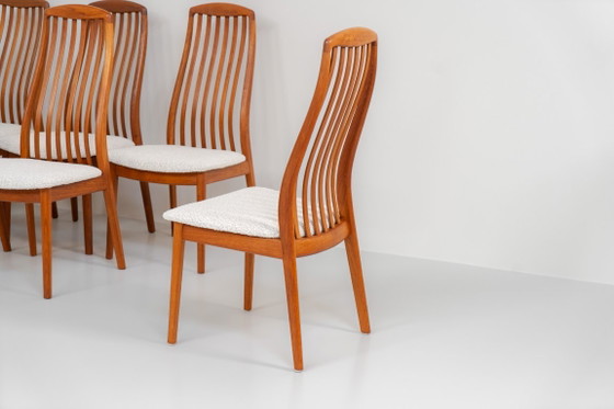 Set van 10 Eetkamerstoelen van Kai Kristiansen voor Schou Andersen (Denemarken, jaren 50) – Wood, Vintage (photo 8 of 11)