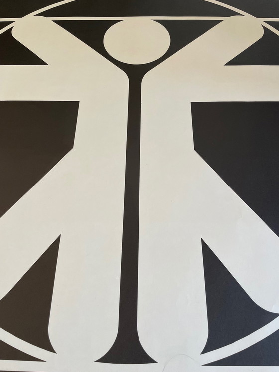 Image 1 of J.Tylman, Icograda, 1976, affiche d'exposition originale d'époque