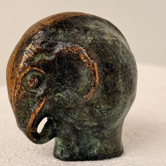 Image 1 of Bronzen sculptuur olifant
