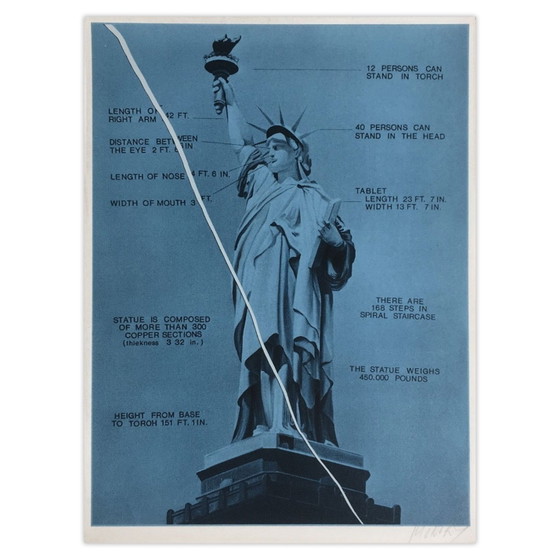 Image 1 of Kit bicentenario Jacques MONORY - USA - 01 (Statua della Libertà NYC) Paravento firmato