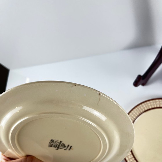 Image 1 of 6 assiettes à dessert Longchamp modèle "Colmar