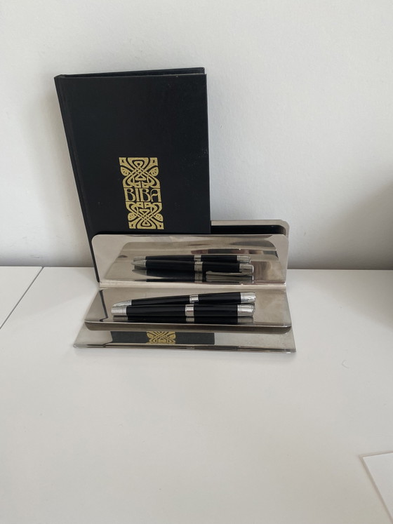 Image 1 of Pens and letters desk holder and such Mari