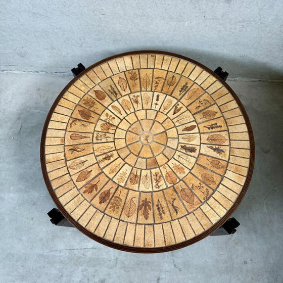 Image 1 of Round Brutalist Ceramic Coffee Table by Roger Capron, France 1960