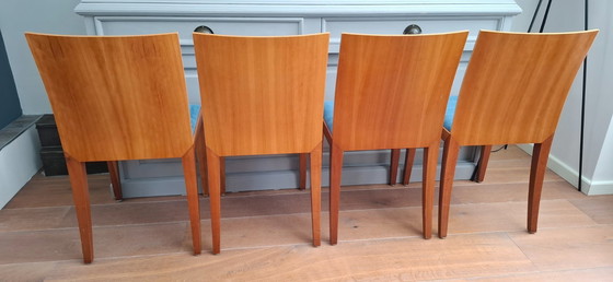 Image 1 of 4 sedie Arco Flex con Alcantara - Design olandese - Vintage