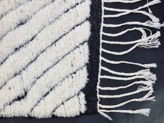 Alfombra Beni Ourain marroquí blanca hecha a mano, tamaño 200/300 cm. – Alessi, Wool (photo 5 of 8)