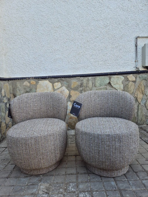 Fauteuils rembourrés beiges Furninova