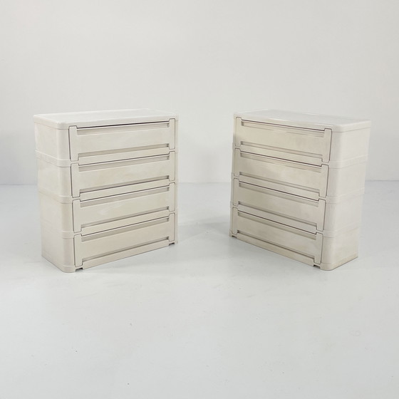 Image 1 of Witte ladekast Model 4964 van Olaf Von Bohr voor Kartell, 1970S