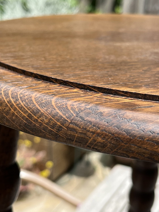 Image 1 of Classic Bobbin corner chair + matching side table | rare set