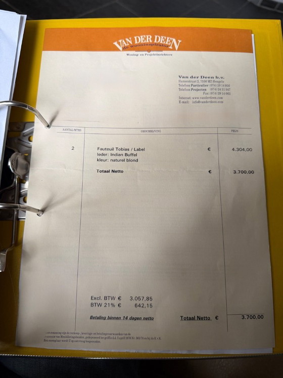 Image 1 of Gérard van de Berg | ÉTIQUETTE Tobias 2x