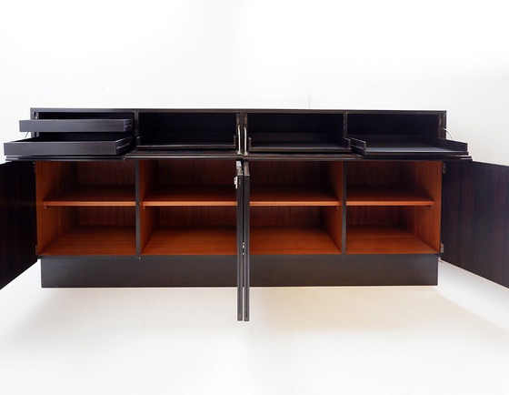 Image 1 of Mid-century modernist 4-door sideboard by De Coene - 1960s