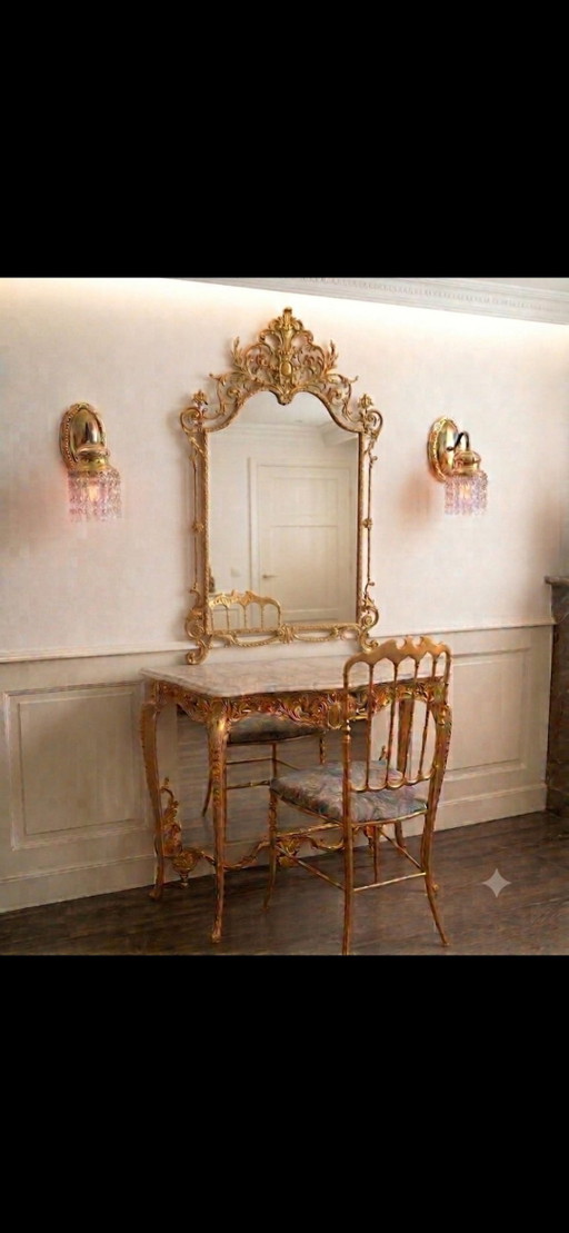 Prachtig gedetailleerd ornament in lodewijk-stijl (Rococo look)