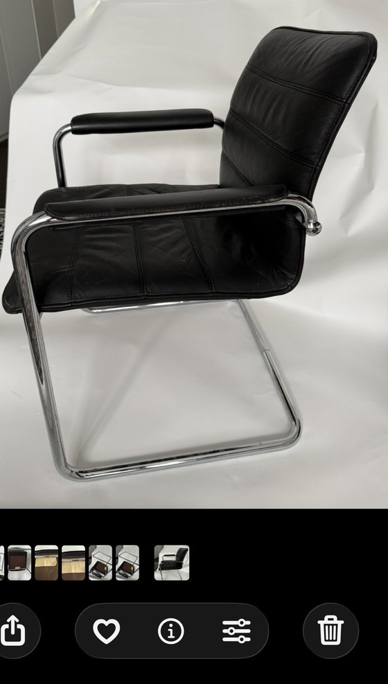 Image 1 of Iconic Thonet Freischwinger chair – Mart Stam design (circa 1980)