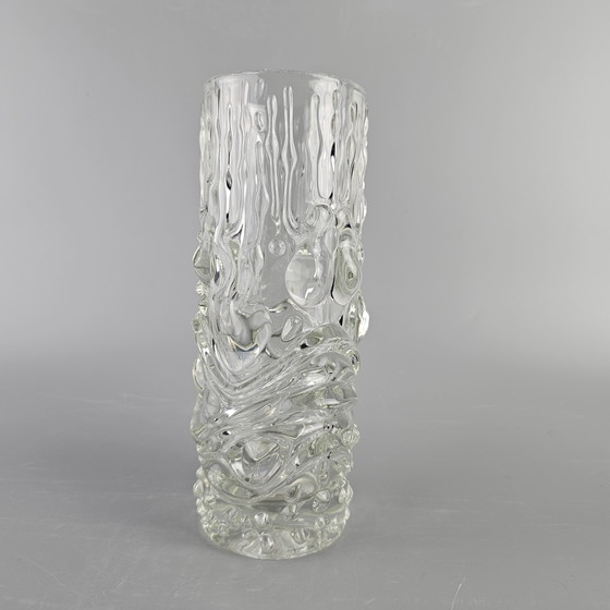 Image 1 of Magnifique vase vintage en verre Hermanova par Sklo Union. Design par František Pečený. 1960s/70s. République Tchèque.