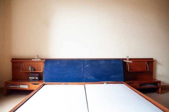 Poliform Morgante - Ensemble Bedframe - Bedroom Set - Walnut Wood – Double beds (photo 3 of 12)