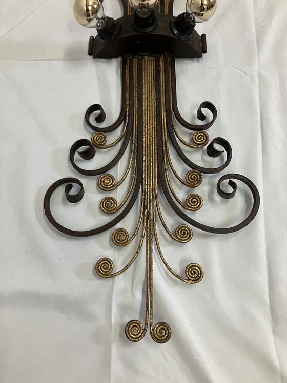 Image 1 of Banci Firenze Italia gran aplique de hierro años 60