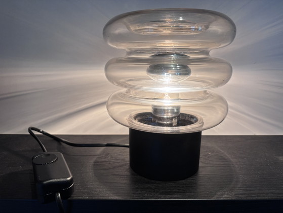 Space Age Table Lamp Glashütte Limburg 'Bulb' 'Moon' Series – Metal (photo 4 of 12)