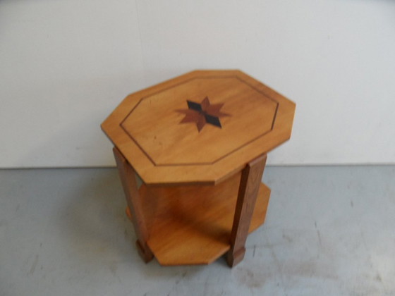 Image 1 of Art Deco Cherry Side Table