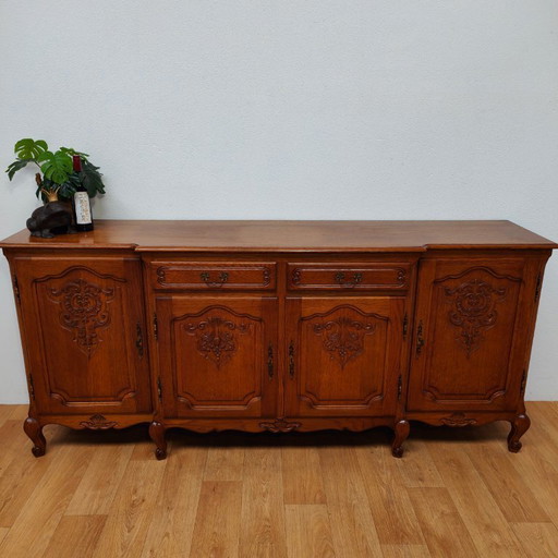 Buffet, armoire murale, meuble de rangement, commode de style Louis XV