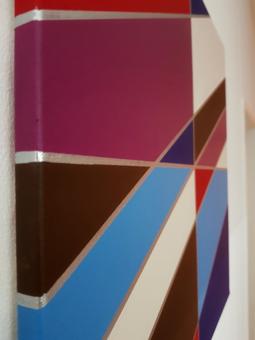Modern abstract art - paintings: DG - 20241214 – schilderijen tekeningen, Canvas (photo 2 of 9)