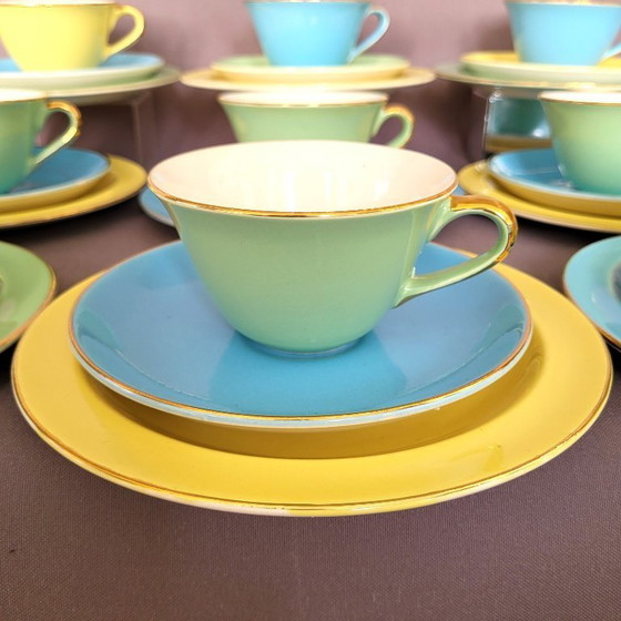 Image 1 of Service 12 personnes Boch Pastel Vintage 60'