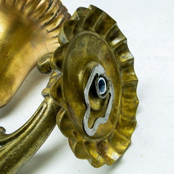 Wandlampe im Jugendstil aus dem frühen 20. Jahrhundert, Deutschland – Wandleuchten, Brass (photo 7 of 7)