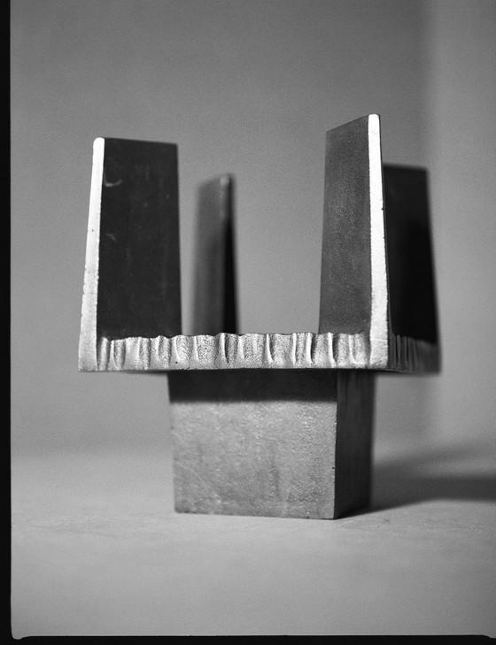 Image 1 of French Brutalist Bronze Candlestick/Candlestick, Circa 1950