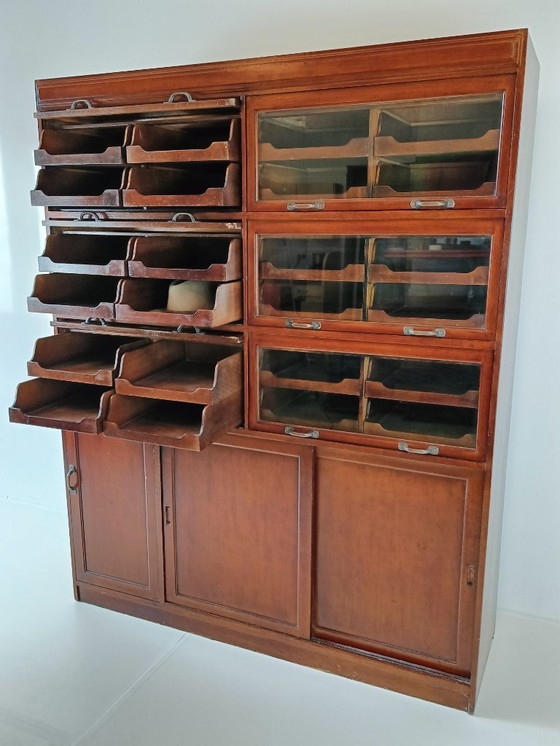 Image 1 of Vetrina per merceria inglese con cassetti in vetro