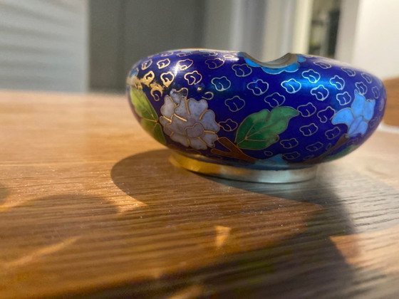 Image 1 of Cloisonné-Aschenbecher (3 Zigarettenablagen)