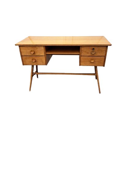  Vintage Design Schreibtisch Birke