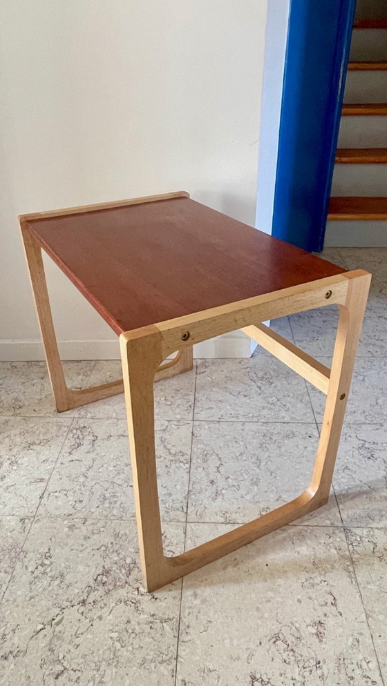 Image 1 of Tavolino da caffè vintage in legno esotico