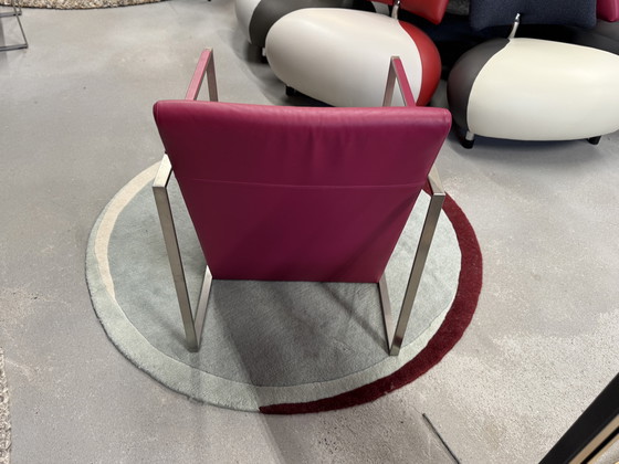 Image 1 of 2 poltrone Arco Spine in pelle fucsia