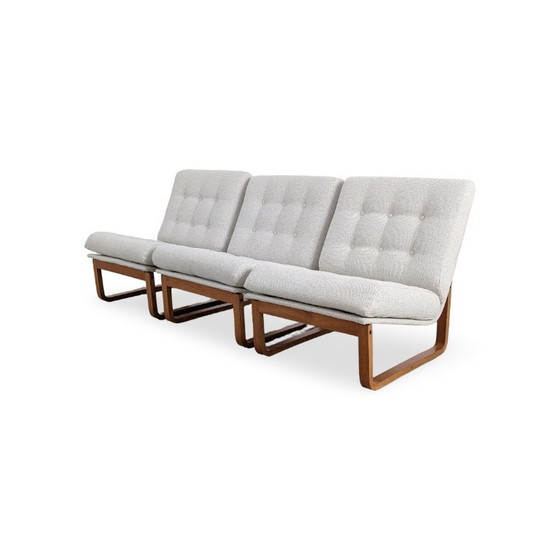 Image 1 of 3x Midcentury fauteuils Magnus Olesen Rud Thygesen eiken nieuwe hoes