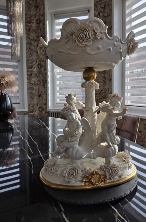 Cesare Villari - Sculpture - Biscuit porcelain - 20th century (Ref 3773)