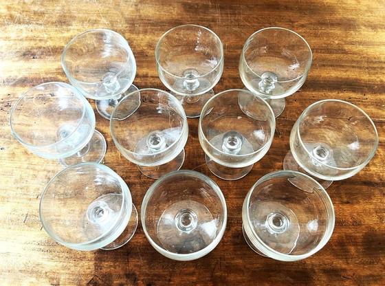 Image 1 of 10 bicchieri da champagne/gelato con stelo